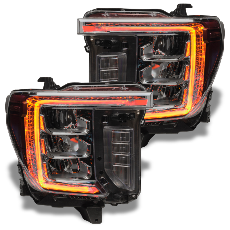 GMC Sierra 3500 HD Headlight DRL Upgrade Kit - ORACLE Lighting - ColorSHIFT RGB+W - `20-`21
